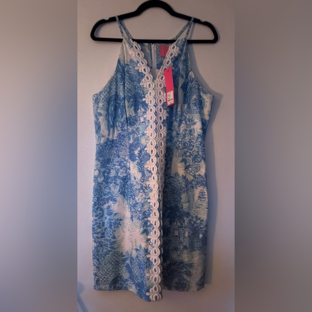 NWT Lilly Pulitzer - Pearl Stretch Shift- Toile Me About It - 14